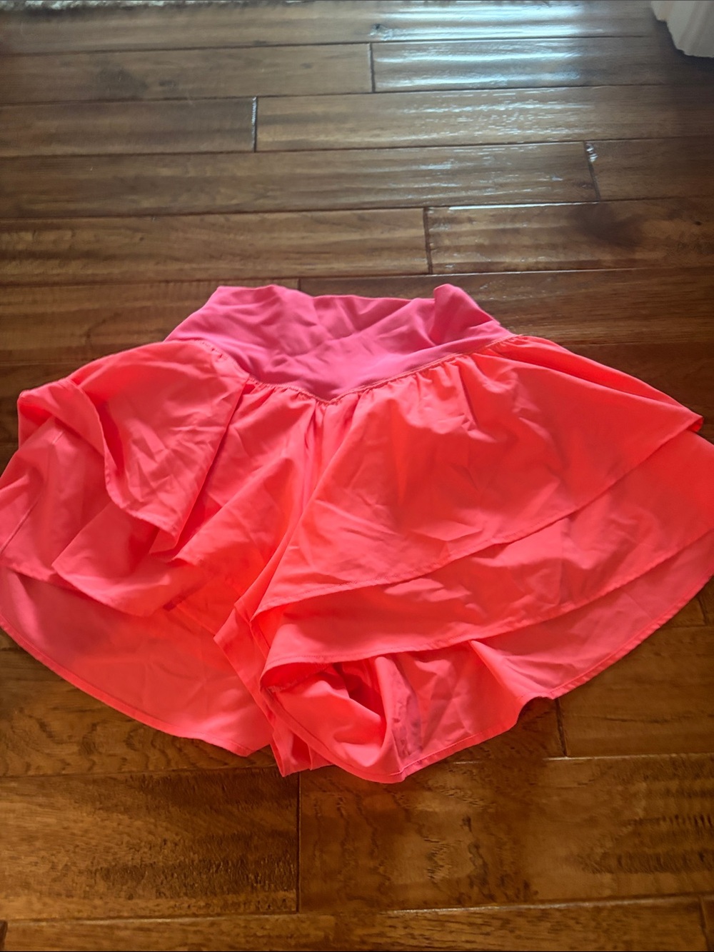 aerie Neon Pink Layered Skort